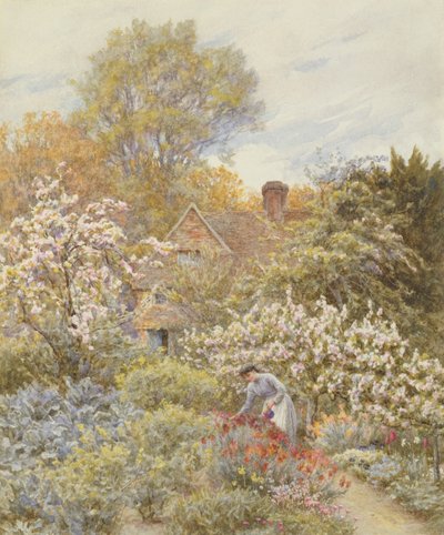 A Garden in Spring by Helen Allingham